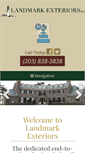 Mobile Screenshot of landmarkexteriors.com