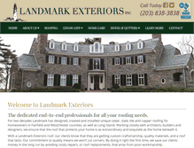 Tablet Screenshot of landmarkexteriors.com